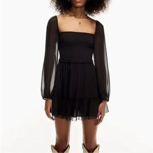 Wilfred Tempest Black Mini Dress